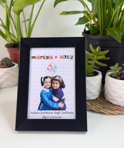Kişiye Özel Sanat 19 kisiye ozel nostaljik kardeslik cercevesi