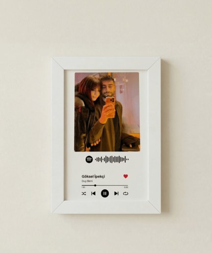 Kişiye Özel Sanat 6 Kişiye Özel Spotify Tasarımlı Çerçeve
